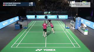 Match point  Deschamp  Bergstein vs Kolding  Werge  XD Final  Luxembourg Open 2024 [upl. by Neiluj945]