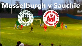 Musselburgh Athletic v Sauchie Juniors [upl. by Aneleairam]