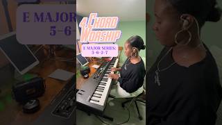 4 CHORD WORSHIP E MAJOR SERIES • 5623 desaraedeemusic worshippianotutorial piano chords [upl. by Haleemaj]