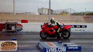 Stock Kawasaki ZZR1400 ZX14 Quarter Mile in 917s at 151mph [upl. by Affay968]