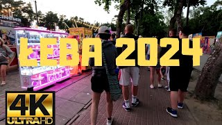 Łeba  Lato 2024  wieczorny spacer po mieście  4k60fps [upl. by Ferguson]