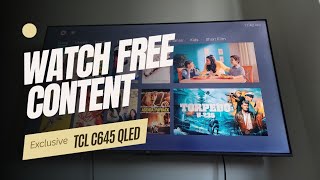 FREE MOVIES on TCL C645 QLED to Watch  Complete Review [upl. by Aciretnahs]