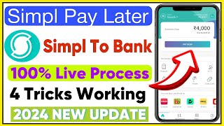 simpl pay later to bank account  how to transfer simple pay later to bank account [upl. by Retloc]