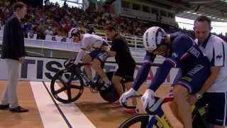 Mens Sprint Final  2014 UCI Track Worlds [upl. by Olocin379]