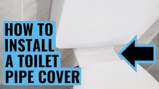 How to install a Toilet Pipe Cover  Cistern Link Plate  DIY [upl. by Dixie780]