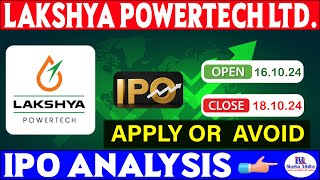 LAKSHYA POWERTECH LTD COMPANY REVIEW BY BUSINESS REMEDIES [upl. by Venetis]