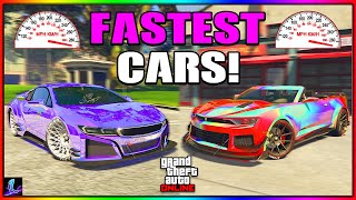 Top 10 FASTEST CARS in GTA 5 Online Updated [upl. by Ainehs]