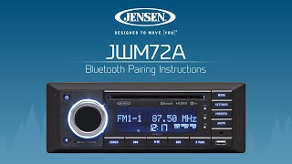 JENSEN® JWM72A  Bluetooth Pairing Instructions [upl. by Askari]