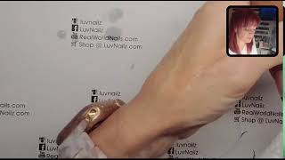 Brand New LV full set long sculptured Gel Nails with Akzentz [upl. by Keung858]