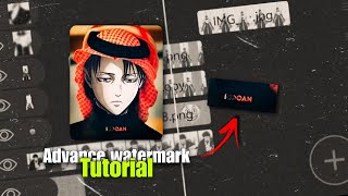 AE like watermark tutorial 🔥 Alight Motion  Tutorial  MrRidoan [upl. by Manvell]