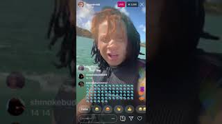 Trippie Redd Full Instagram Live Jetskiing with the dolphins amp more  10302019 [upl. by Aynotan]