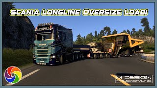 🔴 ETS2  149  SCANIA LONGLINE S770  CUSTOM SKIN  OVERSIZE LOAD TRAILER [upl. by Karlyn1]