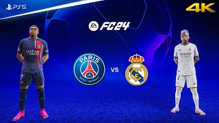 FIFA 24  PSG vs Real Madrid  UEFA Champions League  PS5™ Gameplay 4K60 [upl. by Namlak]