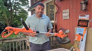 Black and Decker Corded Grass String Trimmer amp Edger Full Review [upl. by Kenn]