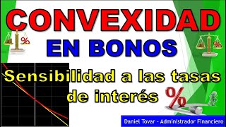 CONVEXIDAD DE BONOS Bond Convexity Variaciones en el precio por cambios en la tasa de interés [upl. by Asa]