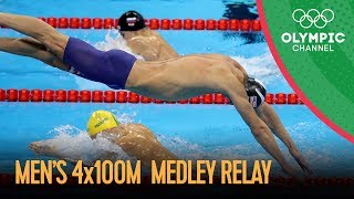 Michael Phelps Last Olympic Race  Swimming Mens 4x100m Medley Relay Final  Rio 2016 Replay [upl. by Nitsir]