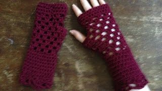 Crochet Openwork Gloves [upl. by Tadio]