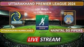 🔴UPL T20 Live  Pithoragarh Hurricanes vs Nainital SG Pipers Live Cricket Score amp Commentary [upl. by Tnecillim8]