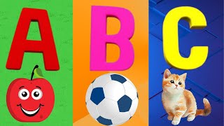 Phonics Song with TWO Words  A For Apple  ABC Alphabet Songs with Sounds for toddlers [upl. by Eceined]