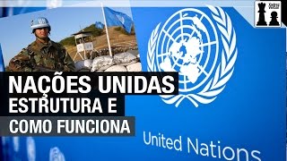 Como funciona a estrutura da Organização das Nações Unidas [upl. by Ecirtael]