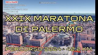 XXIX Maratona di Palermo 2024 vola sul percorso della maratona [upl. by Nylecaj960]