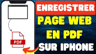 Comment enregistrer une page web en PDF sur iPhone [upl. by Grory]