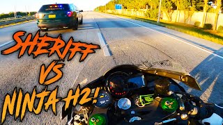 Police Get TROLLED By Bikers Rippin Wheelies😂 Better Luck Next Time Officer  Bikes VS Cops 96 [upl. by Kinchen473]