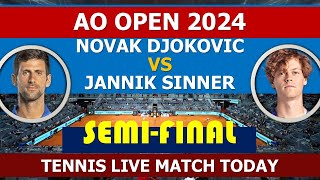 Novak Djokovic v Jannik Sinner  Australian open 2024 [upl. by Ahsikan]