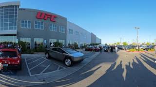 Skateboarding a Tesla Cyber Truck SLS Apex Las Vegas UFC Jellybeanbrainss Insta360 [upl. by Enyr]