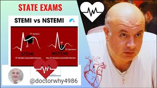 STEMI vs nonSTEMI How to Answer Exam Question [upl. by Sherer]