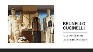 2022 BRUNELLO CUCINELLI  ブルネロ クチネリ FALL WINTER PRESS PRESENTATION（展示会レポート） [upl. by Gnouhc299]