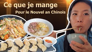 CE QUE JE MANGE POUR LE NOUVEL AN CHINOIS  IDEE REPAS ASIATIQUE  RETOUR DE COURSES WHAT I EAT [upl. by Aniarrol]