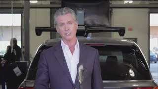 Newsom addresses voters in counties won by Trump [upl. by Ytisahc]