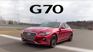 2019 Genesis G70 Review  On the Road Track and Autocross [upl. by Engel88]