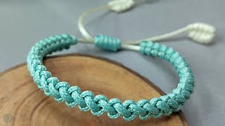 DIY Macrame Friendship Bracelet  Macrame Bracelet Tutorial [upl. by Atnad]