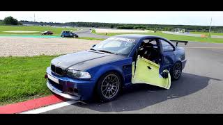 Lausitzring Crash BMW E46 330i Timeattack Reisbrennen 2021 [upl. by Evets]