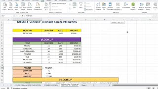 How to use Vlookup and Hookup formula in Microsoft Excel  part6 😘😘 [upl. by Hamlen]