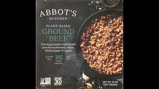 Abbots Butcher PlantBased Ground Beef Review [upl. by Carlin423]