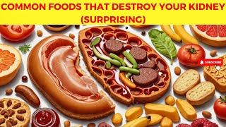 6 Common Foods That DESTROY Your Kidneys MUST AVOID [upl. by Drawyah]