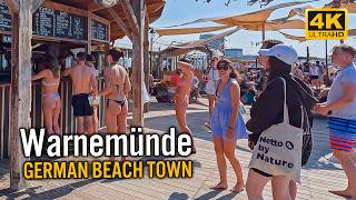 Warnemünde 4K Walking Tour  Charming German Beach Town [upl. by Rawde]