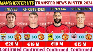 🚨ALL MANCHESTER UNITED CONFIRMED✅RUMOURS AND AGREED TRANSFER NEWSJANUARY TRANSFER WINDOW 2024 [upl. by Annad604]