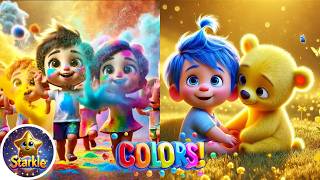 Colors Song for Kids  STARKLE Learn Colors  Rainbow Song Blue Red StarkleKids [upl. by Cinom]