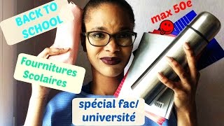 BACK TO SCHOOL fournitures scolaires  spécial fac luniversité max 50e Taina SoBeauty [upl. by Ditter]