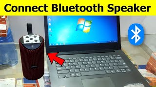 How to Connect Bluetooth Speaker to Laptop Windows 7 [upl. by Fougere]