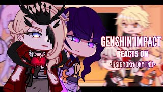 ❤️✨ Genshin Impact Reacts to Signora Death  Gacha Club  Genshin Impact [upl. by Iseabal]