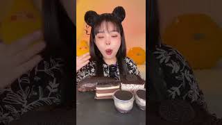 ASMR CHOCOLATE DESSERT EATING ASMR asmr mukbang eating [upl. by Akeirahs]