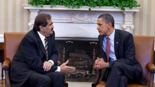 President Obama Meets with Amir Hamad Bin Khalifa AlThani [upl. by Centeno102]