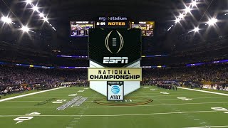 ESPN CFP National Championship intro  2 Washington vs 1 Michigan  182024 [upl. by Hurst]