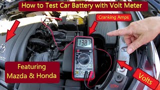 How to Test Car Battery with Volt Meter amp Replace Bad Battery [upl. by Elleinahc]