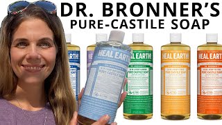 Best Body Wash – Dr Bronner’s Castile Soap – Non Toxic Shower Gel [upl. by Anniroc]